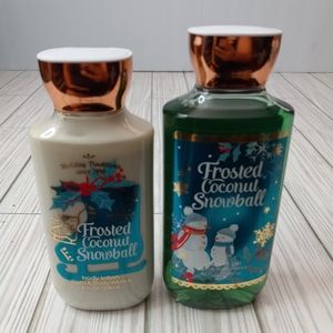 Bath & Body Works Frosted Coconut Snowball Set